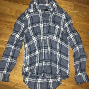 Silky Blue Flannel – Kendall & Kylie